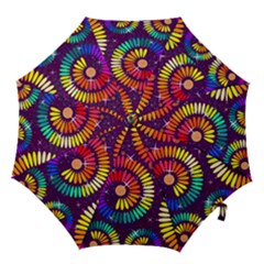 Abstract Background Spiral Colorful Hook Handle Umbrellas (small) by Bajindul