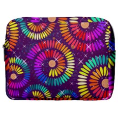 Abstract Background Spiral Colorful Make Up Pouch (large) by Bajindul