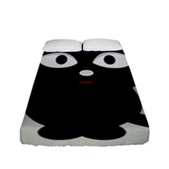 Cat Pet Cute Black Animal Fitted Sheet (full/ Double Size)