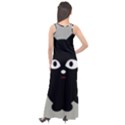 Cat Pet Cute Black Animal Sleeveless Velour Maxi Dress View2