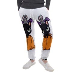 Halloween Cute Cat Men s Jogger Sweatpants by Bajindul