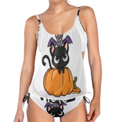 Halloween Cute Cat Tankini Set by Bajindul