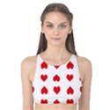 Heart Red Love Valentines Day Tank Bikini Top View1