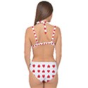 Heart Red Love Valentines Day Double Strap Halter Bikini Set View2