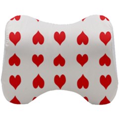 Heart Red Love Valentines Day Head Support Cushion by Bajindul