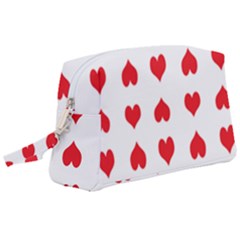 Heart Red Love Valentines Day Wristlet Pouch Bag (large) by Bajindul