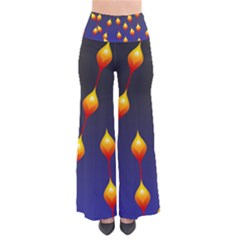 Flower Buds Floral Night So Vintage Palazzo Pants by Bajindul