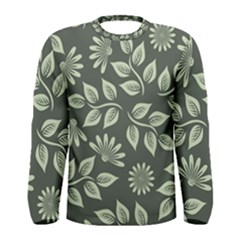 Flowers Pattern Spring Nature Men s Long Sleeve Tee by Bajindul