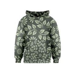 Flowers Pattern Spring Nature Kids  Pullover Hoodie by Bajindul