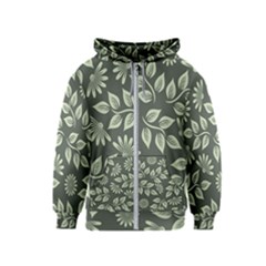 Flowers Pattern Spring Nature Kids  Zipper Hoodie by Bajindul