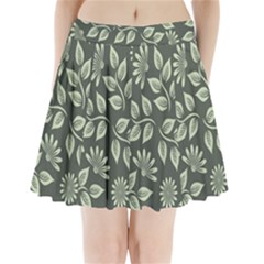 Flowers Pattern Spring Nature Pleated Mini Skirt by Bajindul