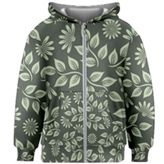 Flowers Pattern Spring Nature Kids  Zipper Hoodie Without Drawstring by Bajindul