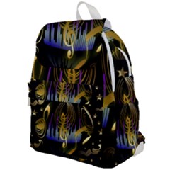 Background Level Clef Note Music Top Flap Backpack by Bajindul