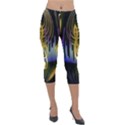 Background Level Clef Note Music Lightweight Velour Capri Leggings  View1