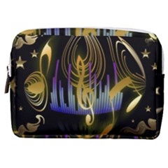 Background Level Clef Note Music Make Up Pouch (medium) by Bajindul