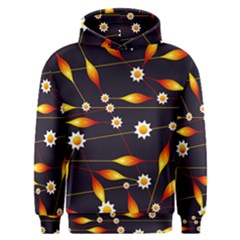 Flower Buds Floral Background Men s Overhead Hoodie by Bajindul