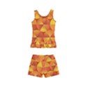 Background Triangle Circle Abstract Kids  Boyleg Swimsuit View2