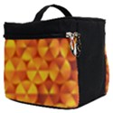 Background Triangle Circle Abstract Make Up Travel Bag (Small) View2