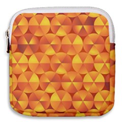 Background Triangle Circle Abstract Mini Square Pouch by Bajindul