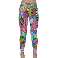 Pond Abstract  Classic Yoga Leggings by okhismakingart