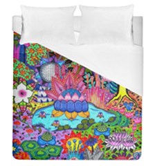 Pond Abstract  Duvet Cover (queen Size) by okhismakingart