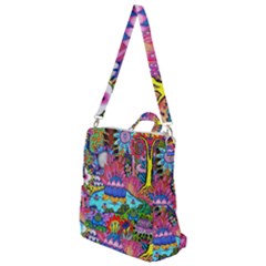 Pond Abstract  Crossbody Backpack by okhismakingart