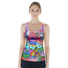 Pond Abstract  Racer Back Sports Top by okhismakingart