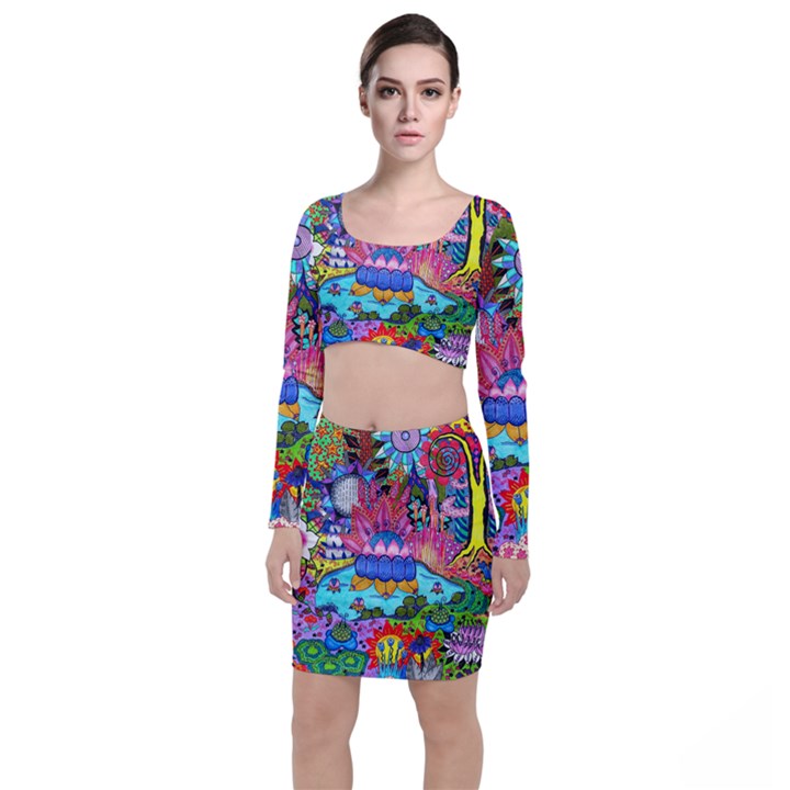 Pond Abstract  Top and Skirt Sets