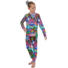 Pond Abstract  Kids  Long Sleeve Set 