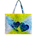 Heart Emotions Love Blue Zipper Mini Tote Bag View1