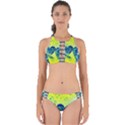 Heart Emotions Love Blue Perfectly Cut Out Bikini Set View1