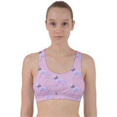 Dogs Pets Animation Animal Cute Back Weave Sports Bra by Bajindul