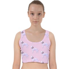 Dogs Pets Animation Animal Cute Velvet Racer Back Crop Top by Bajindul