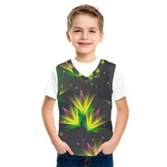 Floral Abstract Lines Kids  Sportswear by Bajindul