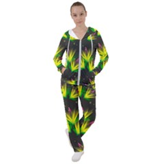 Floral Abstract Lines Women s Tracksuit by Bajindul