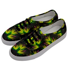 Floral Abstract Lines Men s Classic Low Top Sneakers by Bajindul