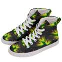 Floral Abstract Lines Women s Hi-Top Skate Sneakers View2