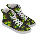 Floral Abstract Lines Women s Hi-Top Skate Sneakers View3