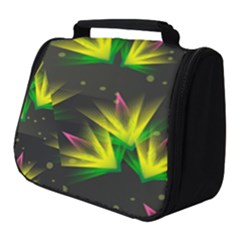 Floral Abstract Lines Full Print Travel Pouch (small) by Bajindul