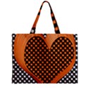 Heart Chess Board Checkerboard Zipper Mini Tote Bag View2