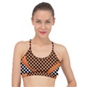 Heart Chess Board Checkerboard Basic Training Sports Bra View1