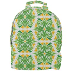 Green Pattern Retro Wallpaper Mini Full Print Backpack by Bajindul