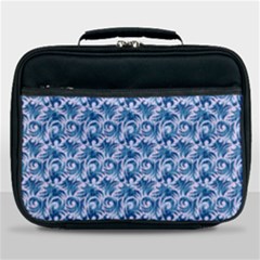 Blue Pattern Scrapbook Lunch Bag