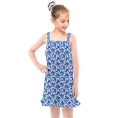 Blue Pattern Scrapbook Kids  Overall Dress by Bajindul