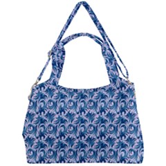 Blue Pattern Scrapbook Double Compartment Shoulder Bag