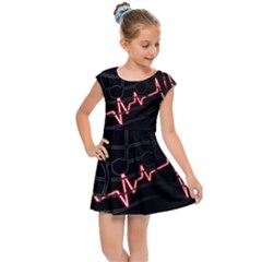 Music Wallpaper Heartbeat Melody Kids  Cap Sleeve Dress by Bajindul