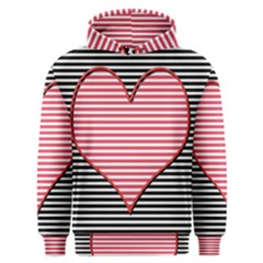 Heart Stripes Symbol Striped Men s Overhead Hoodie