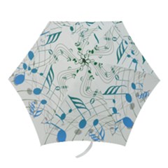 Music Notes Mini Folding Umbrellas