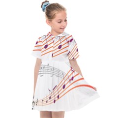 Music Notes Clef Sound Kids  Sailor Dress