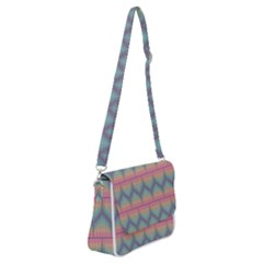 Pattern Background Texture Colorful Shoulder Bag With Back Zipper